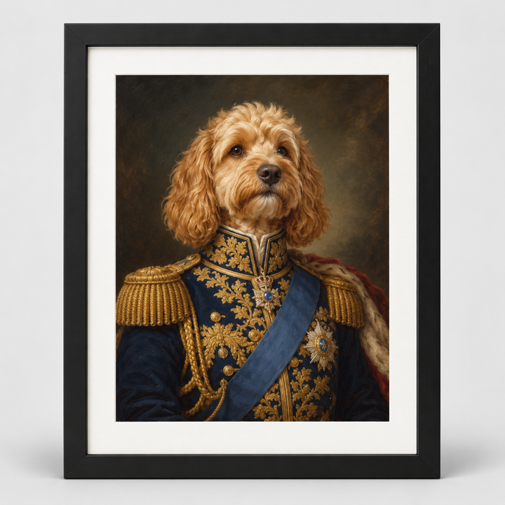 Original illustrative royal portrait. DEMO shopping test.